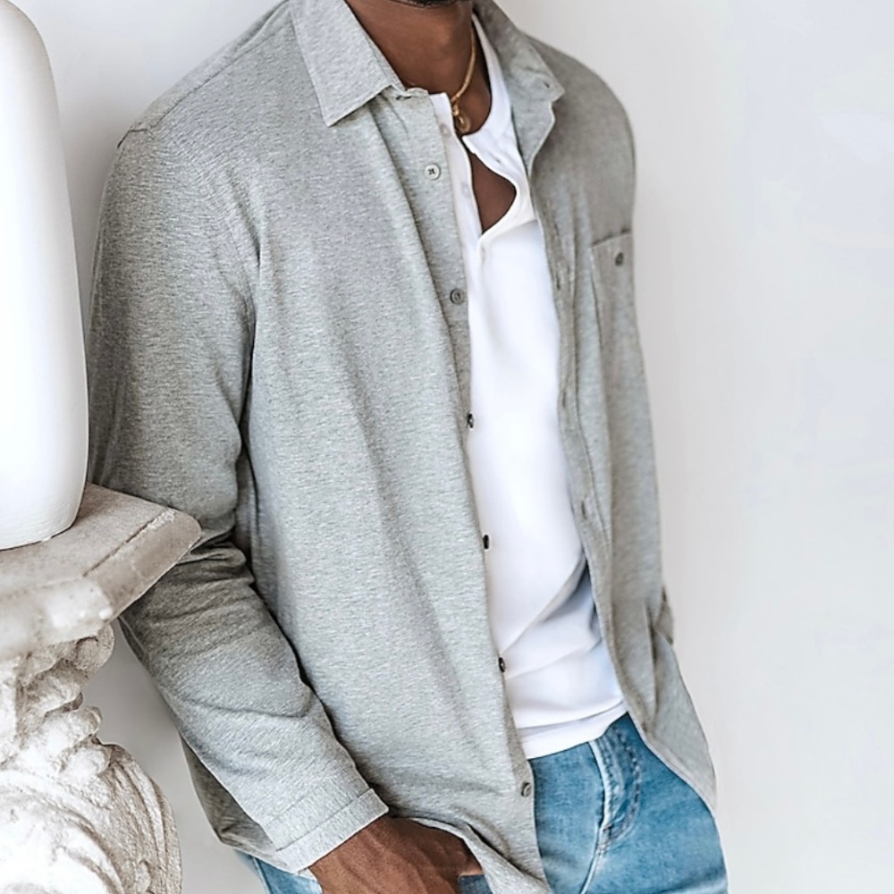 Express X You Slim Textured Soft Shirt